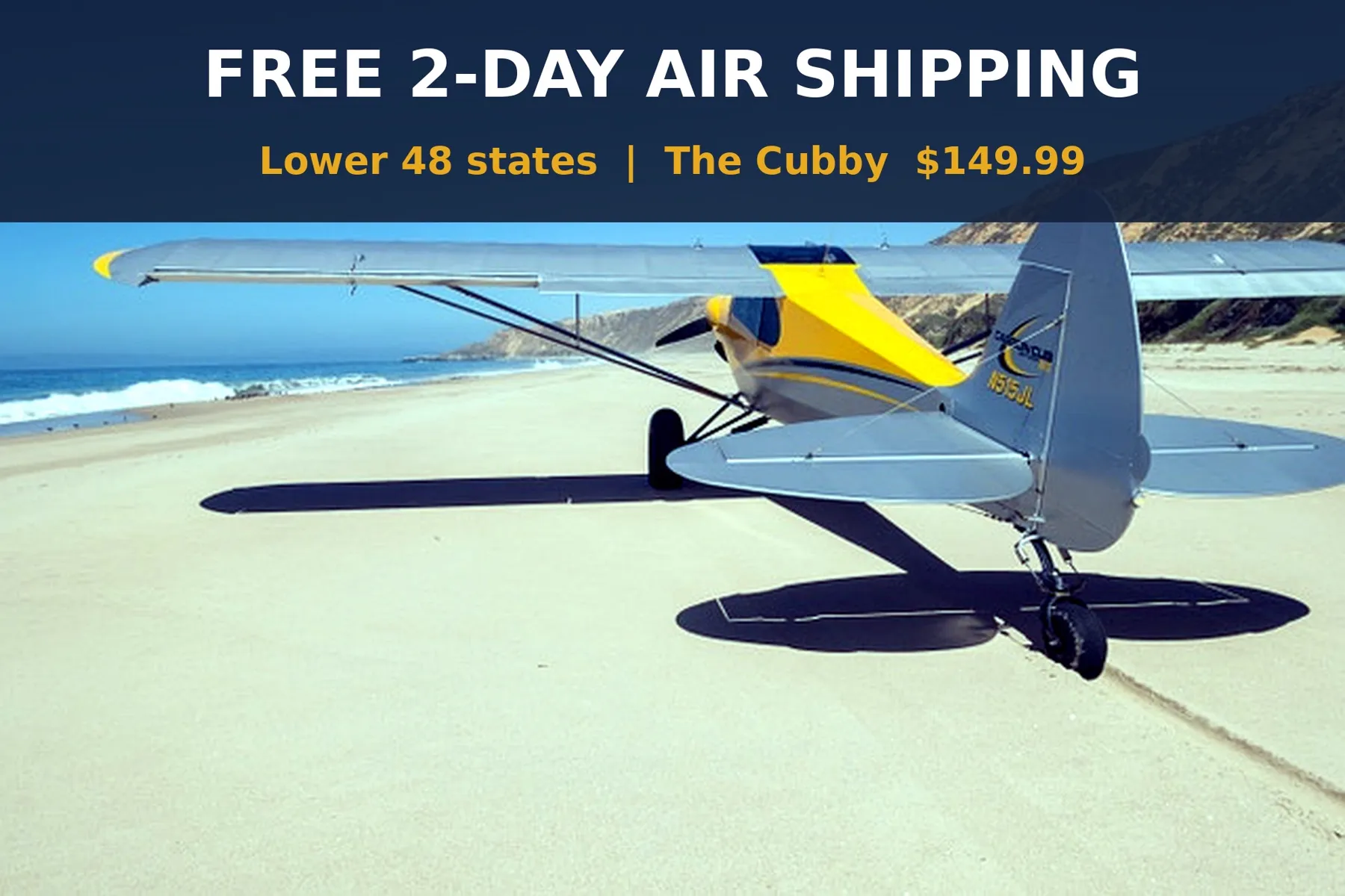 Free 2-day air shipping on The Cubby